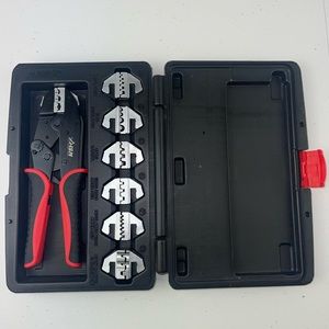 Interchangeable ratcheting crimping tool set